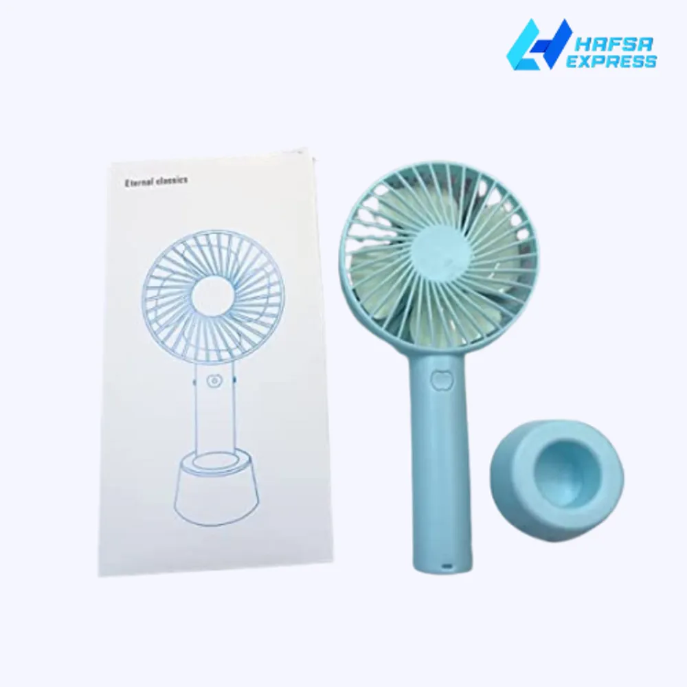 Mini Rechargeable USB Charging Portable Handheld 3 Gear Speed Desktop Fan-image